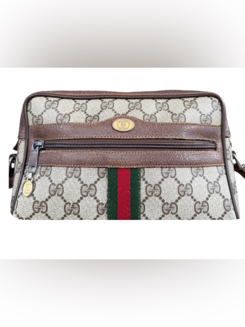Gucci Ophidia GG Supreme Sherry Line Crossbody/Shoulder Bag with COA - Picture 9 of 17